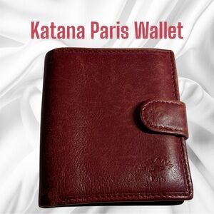 Katana Paris Merlot Red Leather Wallet